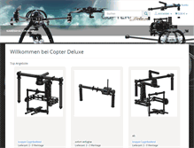 Tablet Screenshot of copterdeluxe.com